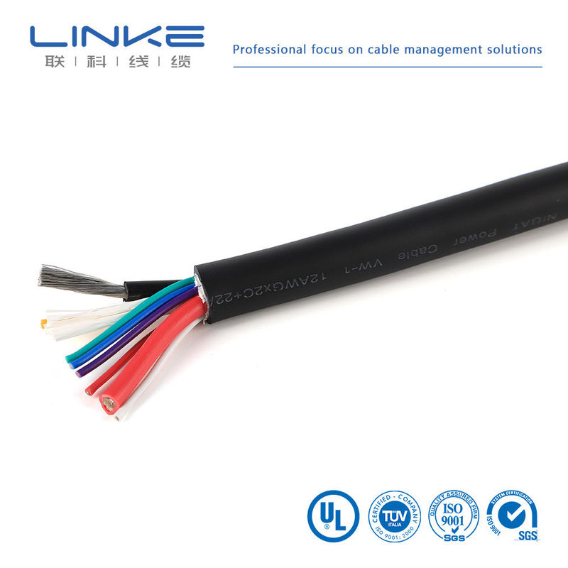 Câble automobile en cuivre étamé à double blindage haute tension pour applications basse et moyenne tension