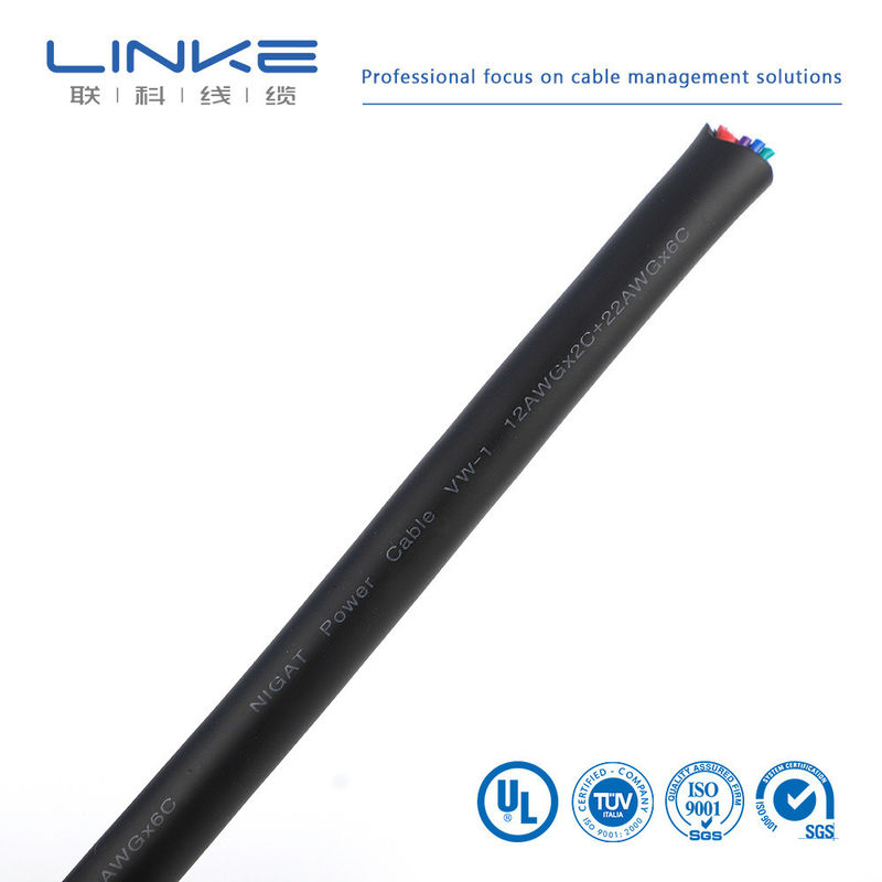 Câble automobile en cuivre étamé à double blindage haute tension pour applications basse et moyenne tension