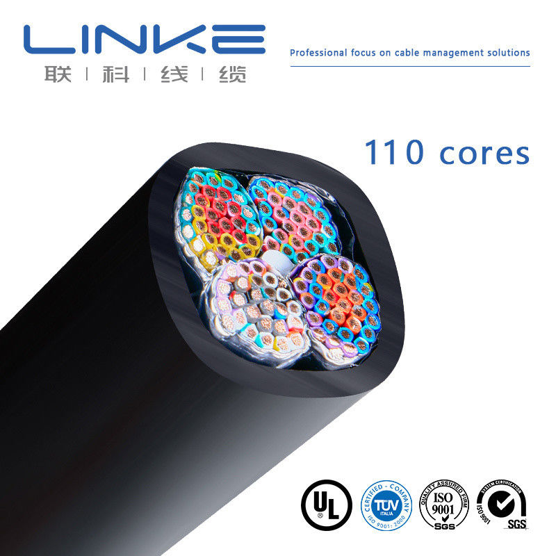 Cable de commande flexible à noyau multicore isolé en PVC industriel avec noyau de fil de cuivre en conserve pour les applications à basse et moyenne tension