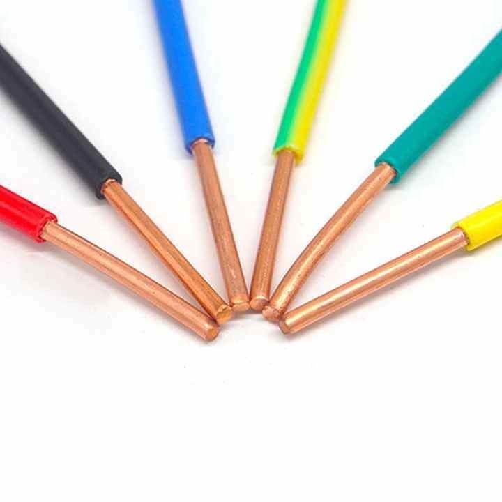 LK-604 alimentation directe 2.5 mm câble électrique en cuivre en étain à noyau unique à tension nominale 300-600V câble en cuivre isolé en PVC