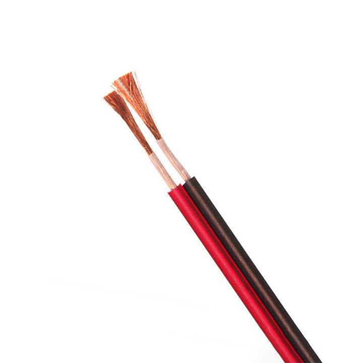 UL2468 Isolation en PVC haut-parleur en cuivre fil à 2 cœurs câble flexible avec matériau durable