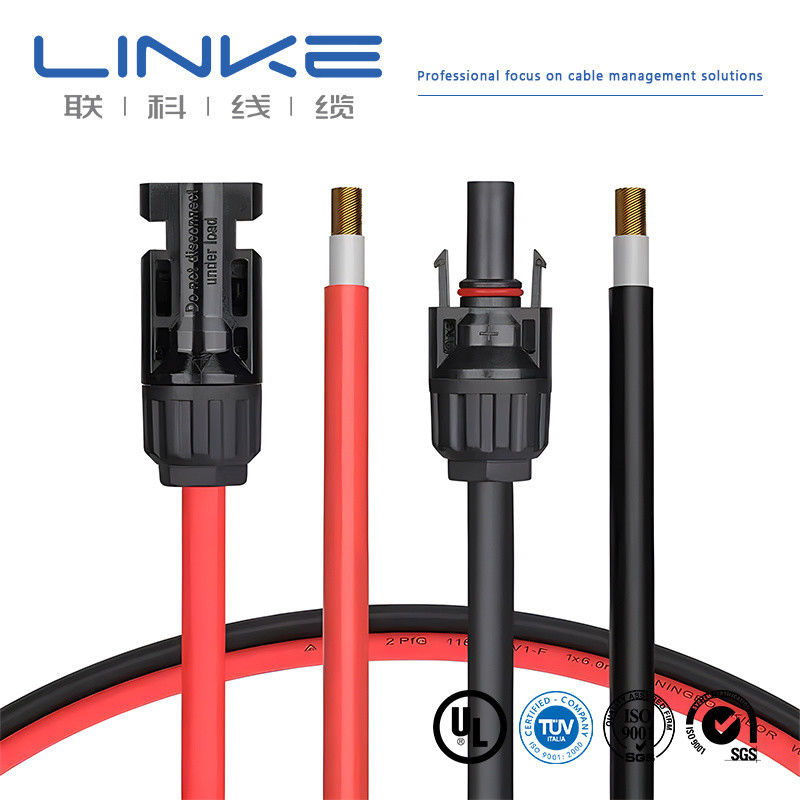 Cable solaire en PVC à basse et moyenne tension 10AWG pour le stockage d'énergie photovoltaïque dans les voitures