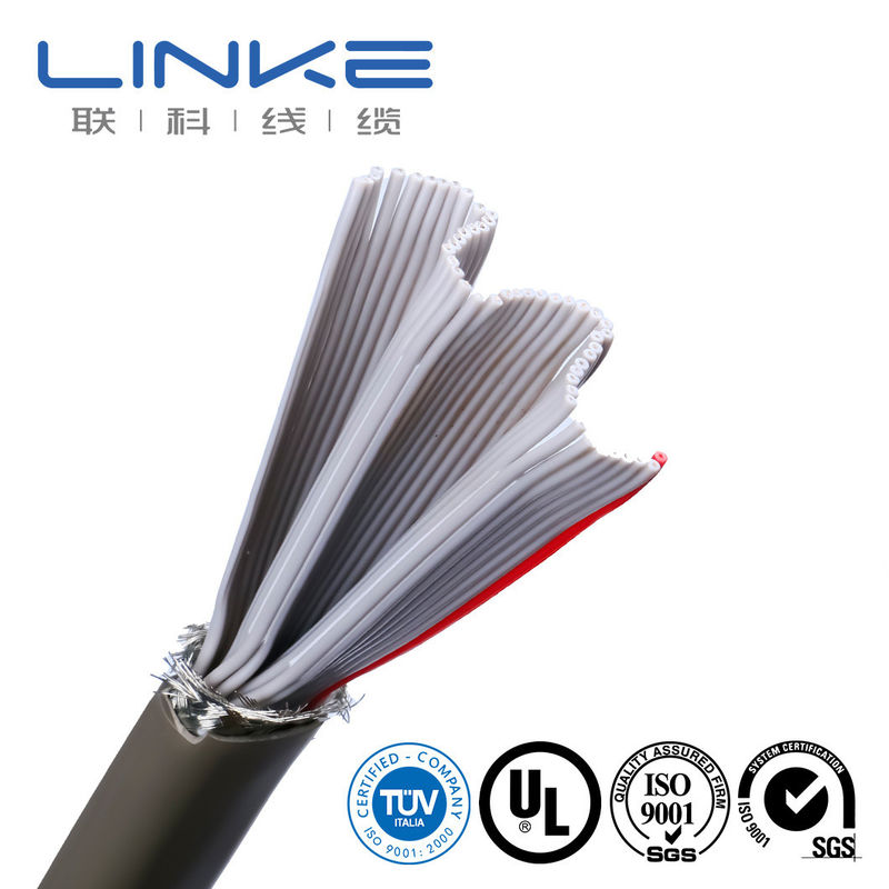 0.76 mm épaisseur moyenne caoutchouc flexible câble à câble plat pour câblage de la machine