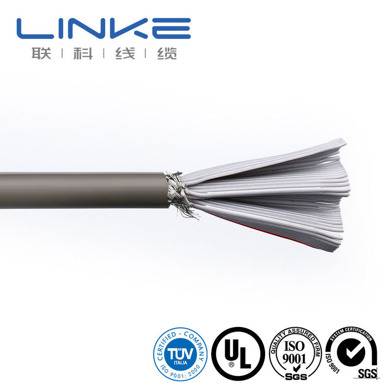 0.76 mm épaisseur moyenne caoutchouc flexible câble à câble plat pour câblage de la machine