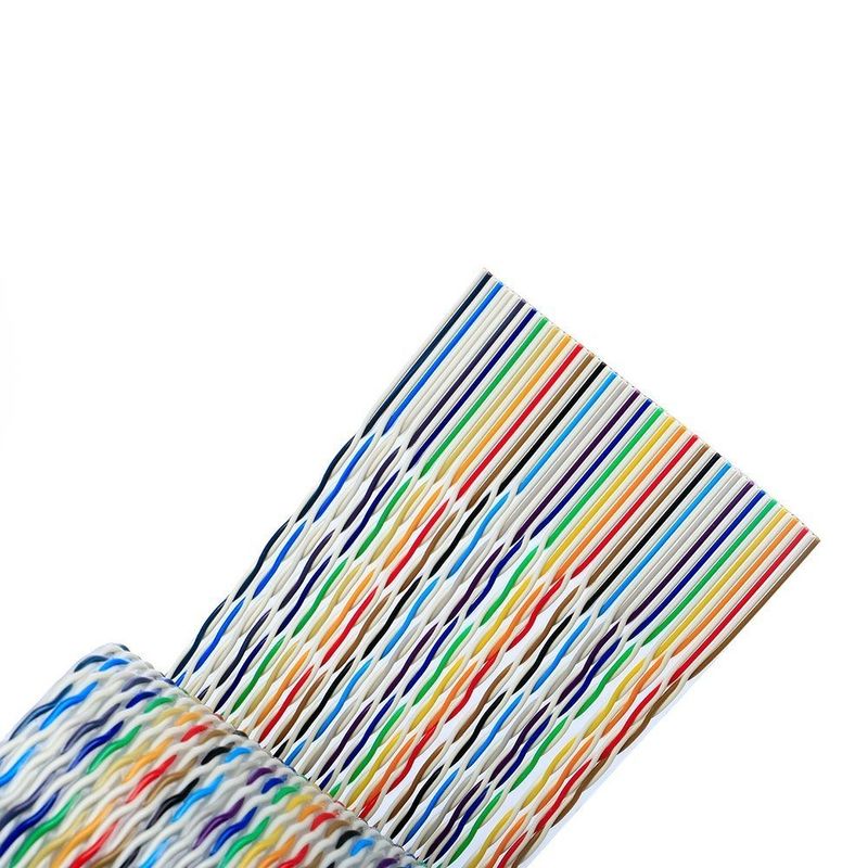 Cable plat en cuivre flexible pour connecteurs IDC sur demande et en PVC