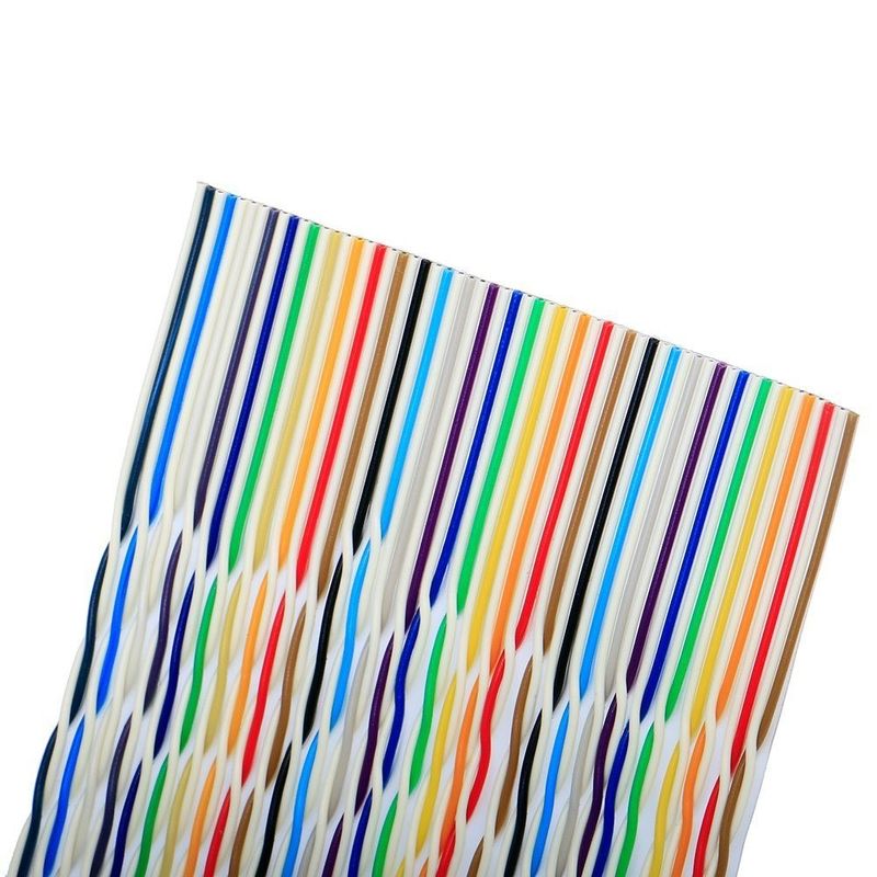 Cable plat en cuivre flexible pour connecteurs IDC sur demande et en PVC
