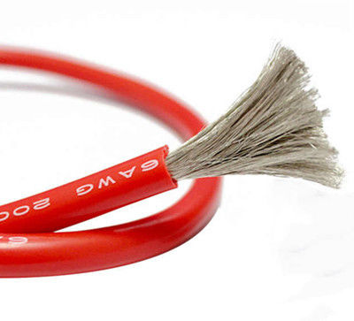 Cable de cuivre isolé en silicone résistant à l'usure pour installations électriques Fil de silicone à haute flexibilité
