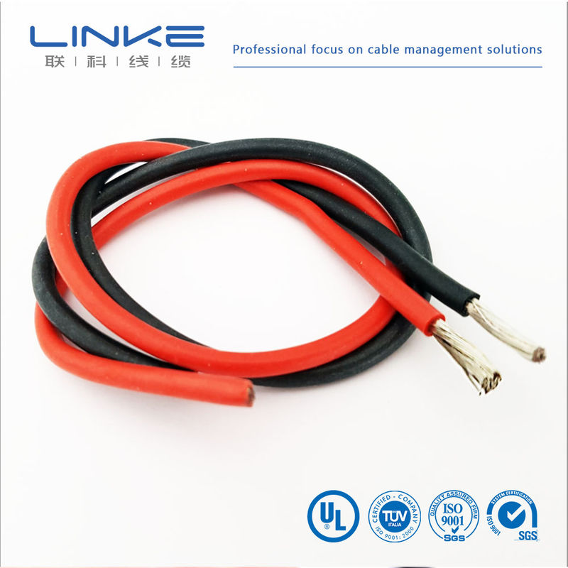 Cable en cuivre en silicone en conserve avec une grande souplesse et une tension de 500 V Cable en silicone résistant à haute température