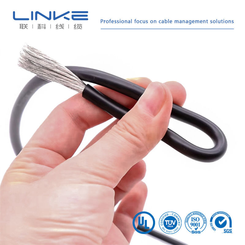 Cable en cuivre en silicone en conserve avec une grande souplesse et une tension de 500 V Cable en silicone résistant à haute température