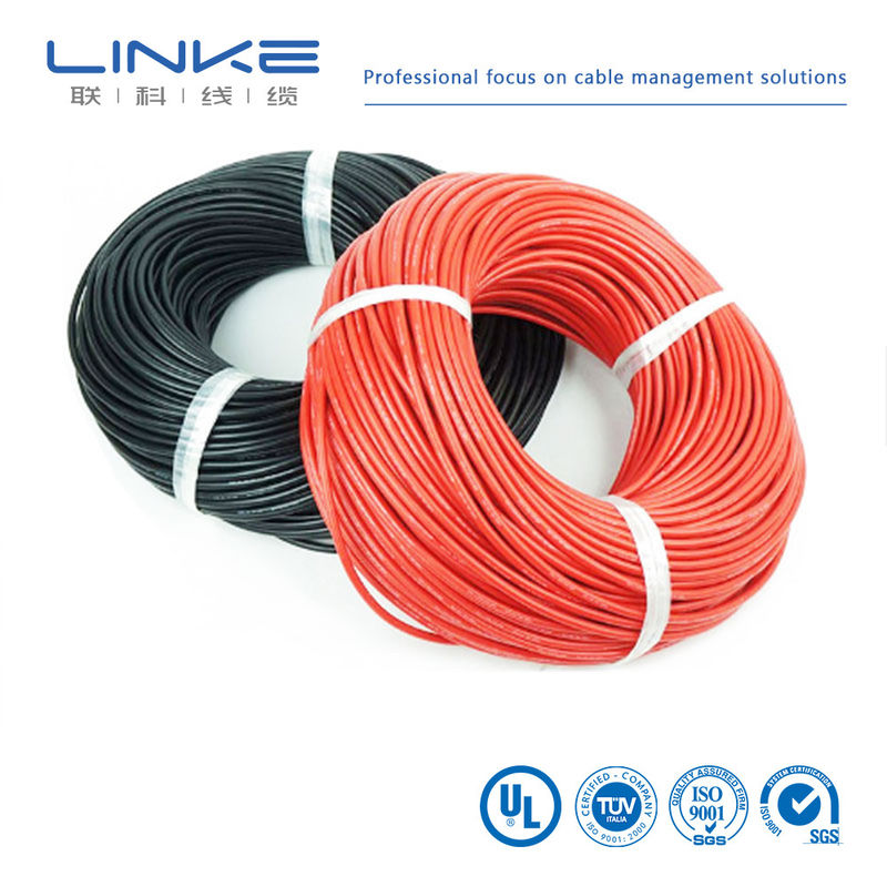 Cable en cuivre en silicone en conserve avec une grande souplesse et une tension de 500 V Cable en silicone résistant à haute température