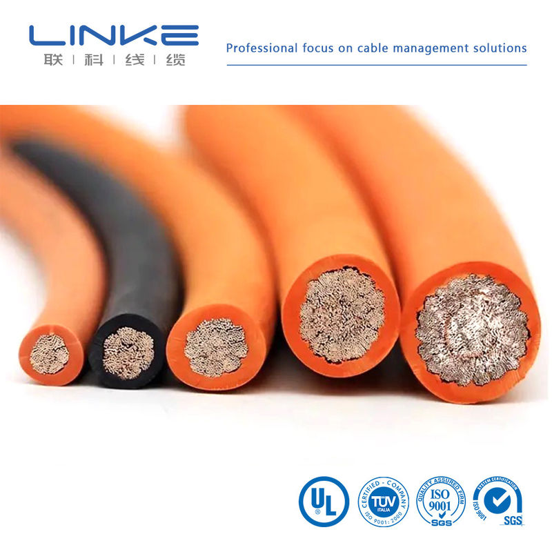 Cable en caoutchouc en cuivre en silicone en conserve UL3858 Cable électrique haute tension Fil de silicone souple