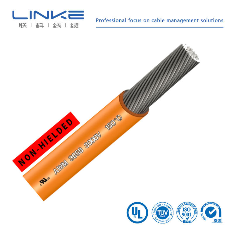 Cable en caoutchouc en cuivre en silicone en conserve UL3858 Cable électrique haute tension Fil de silicone souple