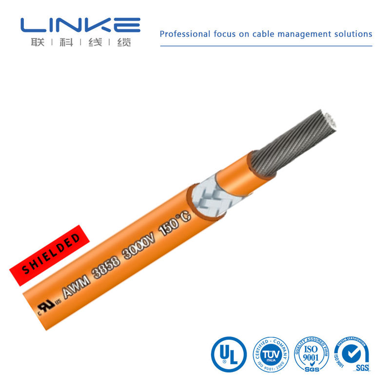 Cable en caoutchouc en cuivre en silicone en conserve UL3858 Cable électrique haute tension Fil de silicone souple