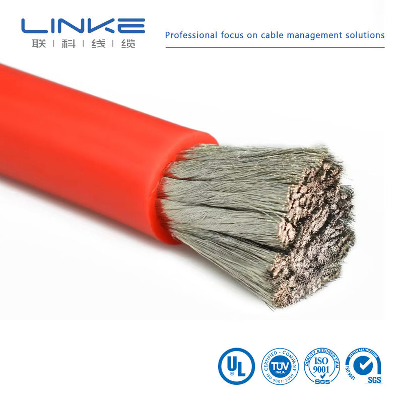Fil de silicone ultra-flexible, ignifuge, résistant à la chaleur, fil de silicone 10awg 8awg 6awg 4awg 2awg