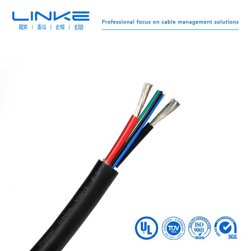 Bicycle électrique Cable électrique de batterie EBike Connecteur imperméable au courant Conducteur de cuivre Isolation en nylon pour électronique