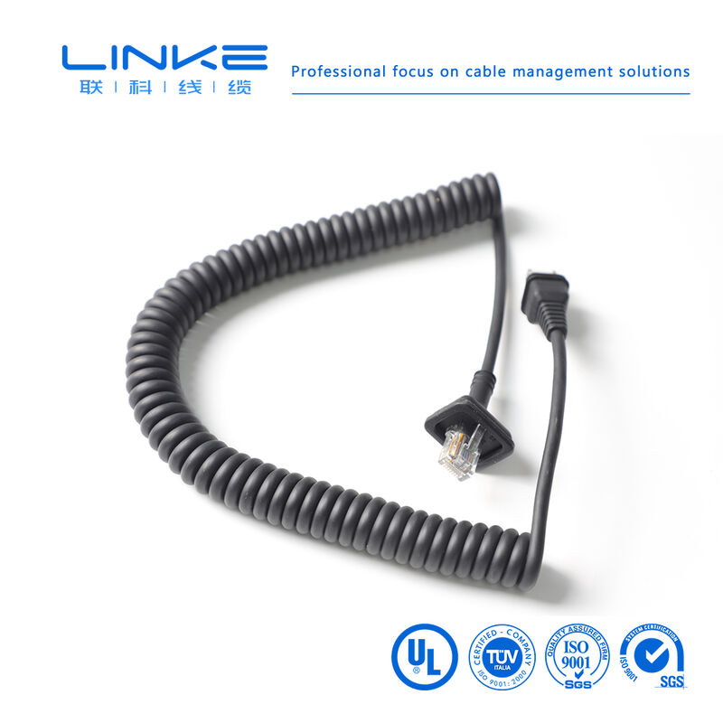 Câble réseau industriel blindé Gigabit Catégorie 6 à ressort avec connecteur RJ45 pour Ethernet industriel