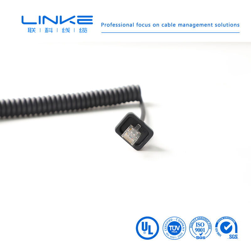 Câble réseau industriel blindé Gigabit Catégorie 6 à ressort avec connecteur RJ45 pour Ethernet industriel