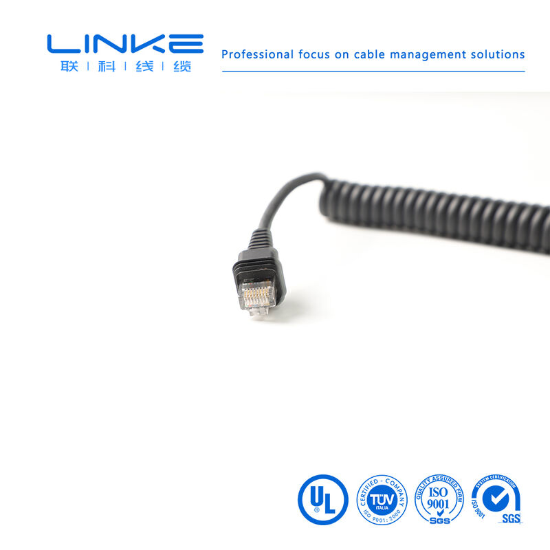 Câble réseau industriel blindé Gigabit Catégorie 6 à ressort avec connecteur RJ45 pour Ethernet industriel