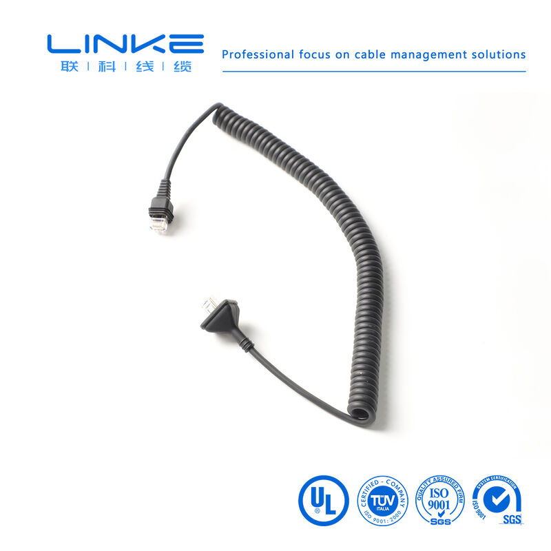 Câble réseau industriel blindé Gigabit Catégorie 6 à ressort avec connecteur RJ45 pour Ethernet industriel