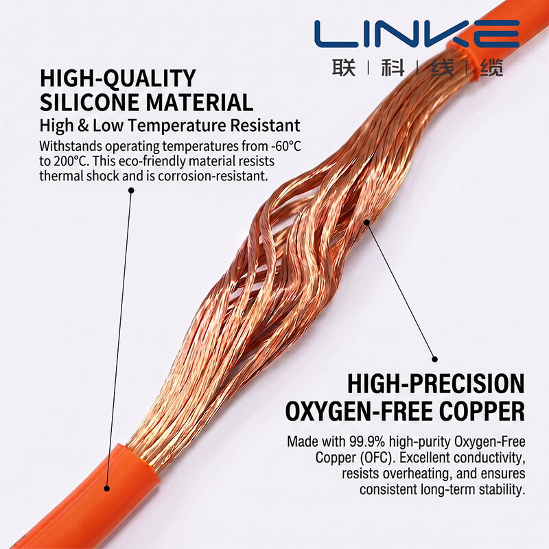 Cable UAV à haute température 200°C 600V Voltage nominale ultra doux câble en silicone câble pour drones de stockage d'énergie
