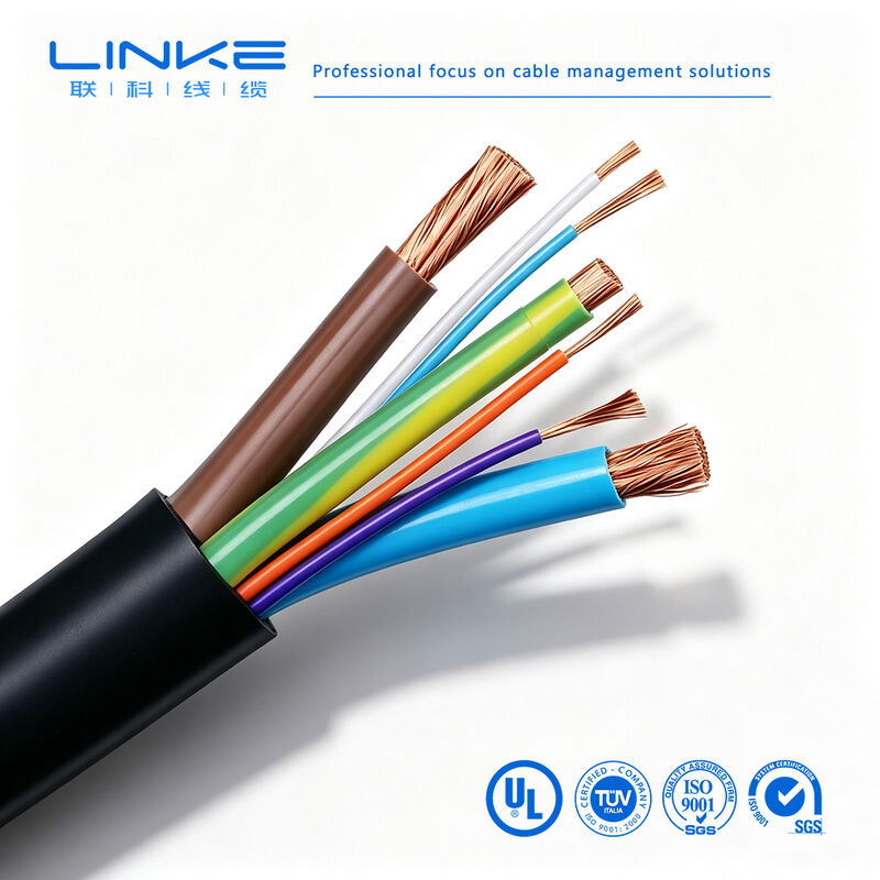 Cable de chargement de véhicules électriques électriques à plusieurs cœurs 450/750/1000V