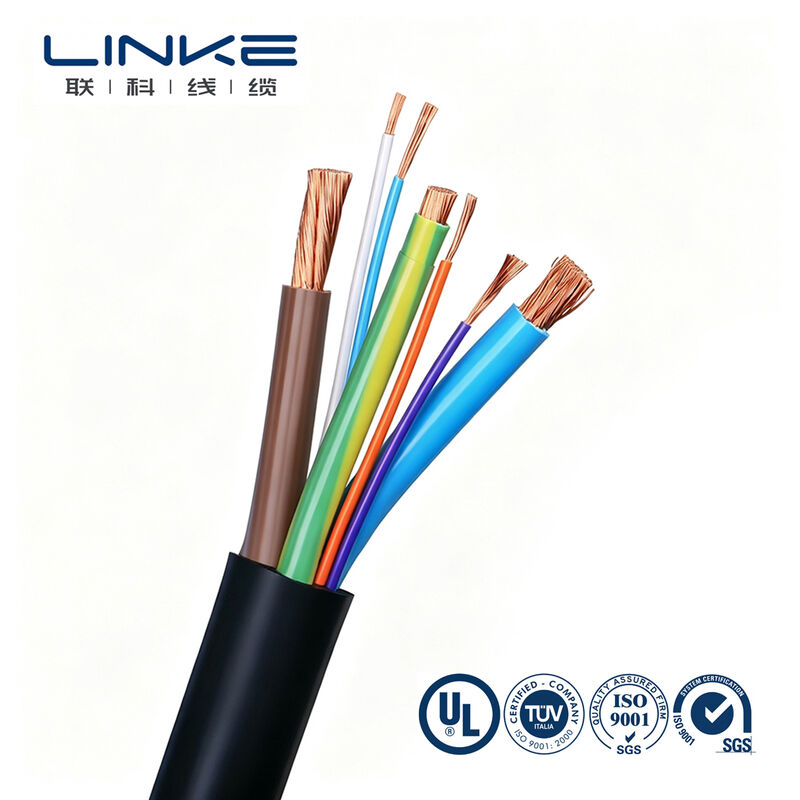Cable de chargement de véhicules électriques électriques à plusieurs cœurs 450/750/1000V